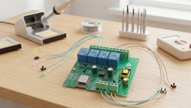 Esp-12F 4 Kanallı Röle Modülü
